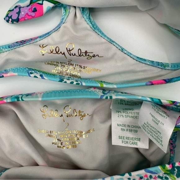 Lilly Pulitzer Maisie Bikini Swim Suit Swimsuit Size 2T - Picture 2 of 3